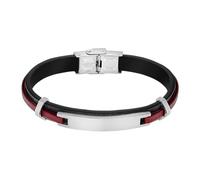 LOTUS STYLE Bracciale Uomo Acciaio Inossidabile 316L Bracciale Comodo | Impermeabile, Bracciali Uomo, Nera 225.00 mm LS2400-2/3, Regalo di Compleanno, Festa del Papà