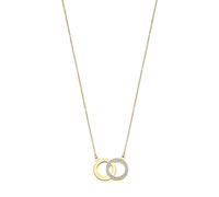 Collana Donna Lotus Style Acciaio Dorato Con Centrale Cerchi LS1913/1/3