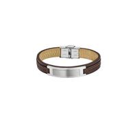 Lotus Style LS1808-2/1 Urban Man Collection Bracciale Uomo Acciaio Argento, No aplica, Argento, Senza gemma