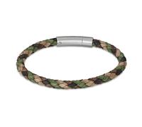 Lotus Style LS2141-2/4 Bracciale da uomo in pelle, No aplica, Argento, zirconia blu