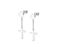Lotus Style LS2175-4/1 - Orecchini da uomo in acciaio, No aplica, Argento, Perla