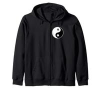 Lotus Tao Ying Yang Tai Chi Arti Marziali Felpa con Cappuccio