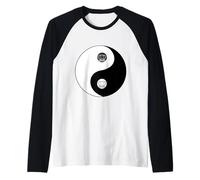 Lotus Tao Ying Yang Tai Chi Arti Marziali Maglia con Maniche Raglan
