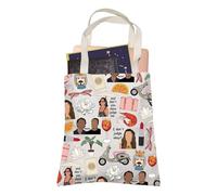 Lotus Vacation - Borsa per la spesa a tema TV Don't You Dare Judge Me Retirement, idea regalo da viaggio per donne, Io non giudico, 35cm ( 13.78 inch ) * 38 cm ( 14.96 inch)