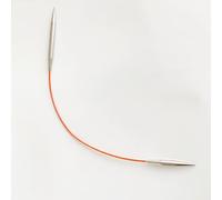Lotus Yarns Himalaya, Ferro da maglia fisso lungo e corto, 25 cm, in acciaio inossidabile lucido, liscio e leggero, per piccoli progetti con maniche per calzini (argento, 2,00 mm)