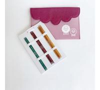 Lotus Yarns KP Dreamz, Set di ferri da maglia a doppia punta, lussuosi e lisci, ferri dritti in legno di 5/6 misure, per lavori a maglia piccoli/medi progetti (15 cm - 2,0-4,0 mm)