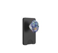 LotusBlue Purple Lotus Stained Glass Blue PopSockets PopWallet per MagSafe