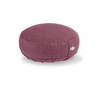Lotuscrafts Cuscino da Meditazione, Altezza Seduta 10 cm, Modello Lotus Rotondo, Cuscino da Yoga, Cuscino Yoga, Fodera in Cotone Lavabile, Imbottitura in Farro, Certificato GOTS