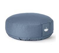 Lotuscrafts Cuscino da Meditazione, Altezza Seduta 10 cm, Modello Lotus Rotondo, Cuscino da Yoga, Cuscino Yoga, Fodera in Cotone Lavabile, Imbottitura in Farro, Certificato GOTS