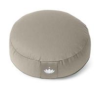 Lotuscrafts Cuscino da Meditazione, Altezza Seduta 10 cm, Modello Lotus Rotondo, Cuscino da Yoga, Cuscino Yoga, Fodera in Cotone Lavabile, Imbottitura in Farro, Certificato GOTS
