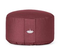 Lotuscrafts Cuscino da Meditazione, Altezza Seduta 20 cm, Modello Lotus Rotondo, Cuscino da Yoga, Cuscino Yoga, Fodera in Cotone Lavabile, Imbottitura in Farro, Certificato GOTS
