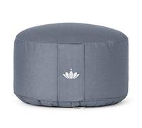 Lotuscrafts Cuscino da meditazione Lotus, extra-alto (H: 20 cm), federa: cotone bio (kbA), certificazione GOTS, Kornblume