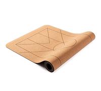 LOTUSCRAFTS Tappetino yoga in sughero e gomma naturale, modello Arise Cork, naturale e antiscivolo, tappetino yoga ideale per Hot Yoga, Yin Yoga, Hatha