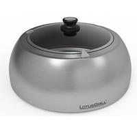 LotusGrill Cuffia per barbecue in acciaio inox Classic DK-SG-34, termometro integrato, facile da usare
