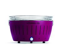 LotusGrill XL LG G435 U PU Barbecue con batterie e cavo di alimentazione USB, 43,5 x 25,7 cm, Viola