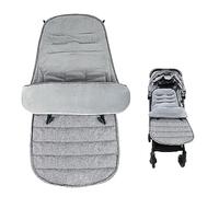Lotvic Cosytoes - Coprigambe universale 4 in 1 per passeggino, antivento e impermeabile, sacco a pelo per bambini, foderato in pile spesso, caldo, coprigambe per passeggino, carrozzina, colore: grigio