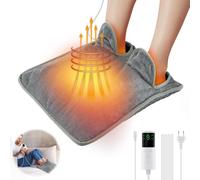 Lotvic Scaldapiedi Elettrico, Scalda Piedi Casa Elettrico, Morbido Scaldapiedi Peluche con 9 Timer e 4 Livelli di Temperatura, USB Ricarica Piedi Scaldapiedis, per Casa Donne Uomini Anziani