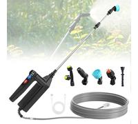 Lotvic Spruzzatore Elettrico per Piante, 8M Elettrico Pistola a Spruzzo Giardino, con 5 Beccuccio Regolabile, 3 Velocità di Pompa Irroratrice y Indicatore di Batteria, per Giardino, Cantina, Prato