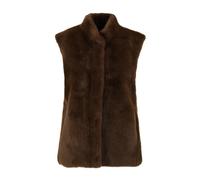 Lou Andrea - Gilet in Finta Pelliccia di Visone - - Jackets - Donna - Marrone - M