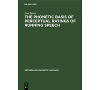 Lou Boves The Phonetic Basis of Perceptual Ratings of Running (Copertina rigida)