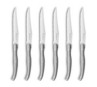 Lou Laguiole Tradition Coltelli Bistecca 13C, Set 6, Grigio Vintage | Set di 6 coltelli da bistecca, acciaio inox 13 °C, finitura vintage, adatto alla lavastoviglie