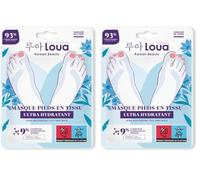 Loua Maschera Piedi Ultra Idratante - 30 g (Confezione da 2)
