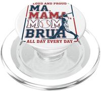 Loud And Proud Ma Mama Mom Bruh Baseball Mamma Orgogliosa PopSockets PopGrip per MagSafe