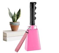Loud Cowbell - Steel Noisemaker High Pitch | 9 Inch Metal Built In Clapper Ergonomic Grip Handle Resistant Finish for Football, Hockey, Baseball, Basketball, Games Concert