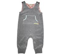 loud + proud 519 - Salopette unisex, Grigio (Grau (Grey melange)), 50/56