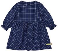 loud + proud A Quadretti, Certificato GOTS Vestito da Gioco, Blu Oltremare, 158 cm-164 cm Bambina
