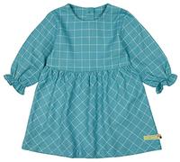 loud + proud A Quadretti, Certificato GOTS Vestito da Gioco, Topazio, 122-128 cm Bambina