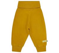 loud + proud Baumwoll-Fleece, GOTS Zertifiziert Pantaloni, Curry, 74-80 Unisex-Bambini