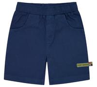loud + proud Bermuda Light Twill, Tinta Unita, in Cotone Biologico, Certificato GOTS, Blu Oltremare, 122-128