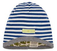 loud + proud Berretto Reversibile, Certificato GOTS, Blu Oltremare