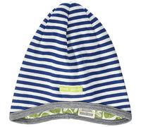 loud + proud Berretto Reversibile, Certificato GOTS, Blu Oltremare