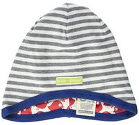 loud + proud Berretto Reversibile, Certificato GOTS, Grigio, 49-50 Unisex-Bambini e Ragazzi