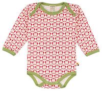 loud + proud Body Lang, Druck, Rosso (Tomato To), 74/80 cm Unisex-Bimbi