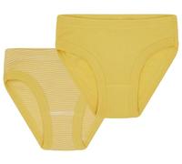 Loud + Proud Doppelpack, Feinripp aus Bio Baumwolle und GOTS Zertifiziert Mutande da Uomo, Gold, 110-116 Bambine e Ragazze