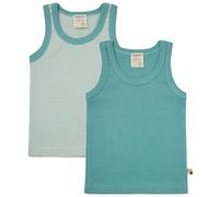 loud + proud Doppelpack, Feinripp, Bio Baumwolle und GOTS Zertifiziert, Canottiera Bambini Unisex,