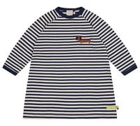 loud + proud Interlock Ringel, GOTS Zertifiziert Vestito da Gioco, Blu Oltremare, 110-116 cm Bambina