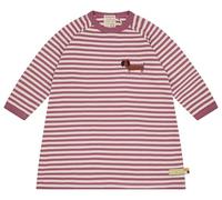 loud + proud Interlock Ringel, GOTS Zertifiziert Vestito da Gioco, UVA, 110-116 cm Bambina