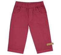 loud + proud Light Twill, Uni, aus Bio Baumwolle, GOTS Zertifiziert Pantaloni, Rosso, 110-116 Unisex-Bambini