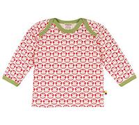 loud + proud Maglietta a Maniche Lunghe con Stampa Felpa, Rosso (Tomato To), 122/128 cm Unisex-Bimbi