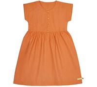 loud + proud Realizzato in Tessuto a Quadretti, Certificato GOTS Vestito da Gioco, Rosso Auto, 134-140 cm Bambina