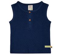 loud + proud Spugna a Pois, certificata GOTS Top, Blu Oltremare, 122/128 cm Unisex-Bambini e Ragazzi