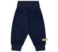 loud + proud Wollfleece, GOTS Zertifiziert Pantaloni, Blu Oltremare, 86-92 Unisex-Bambini