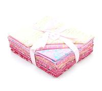 LoudElephant Batik in cotone pre-tagliato, confezione da 2 pezzi di tessuto - Mini Fat Quarter - 030