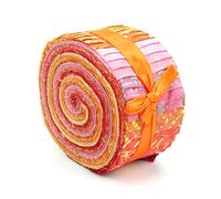 LoudElephant Cotton Batik - Rotolo di tessuto pre-tagliato, colore: Fiamma