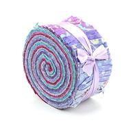 LoudElephant Cotton Batik - Rotolo di tessuto pre-tagliato, motivo orchidea
