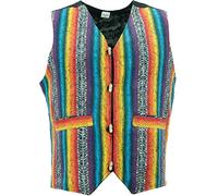 LOUDelephant Gilet in cotone spazzolato, Arcobaleno, M